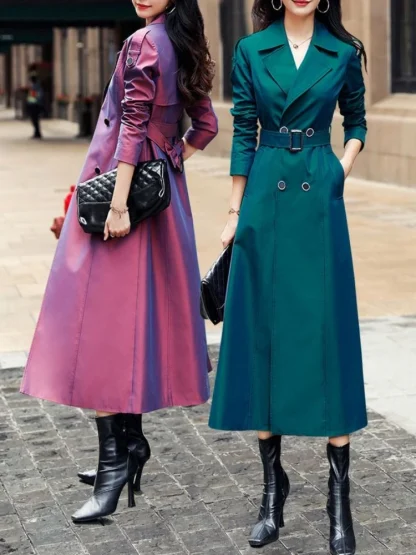 Chic Slim Fit Trench Coat