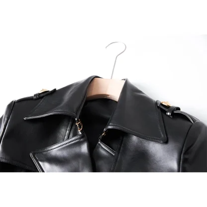 Sleek Elegant Trench Coat - Image 3